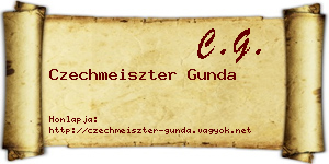 Czechmeiszter Gunda névjegykártya